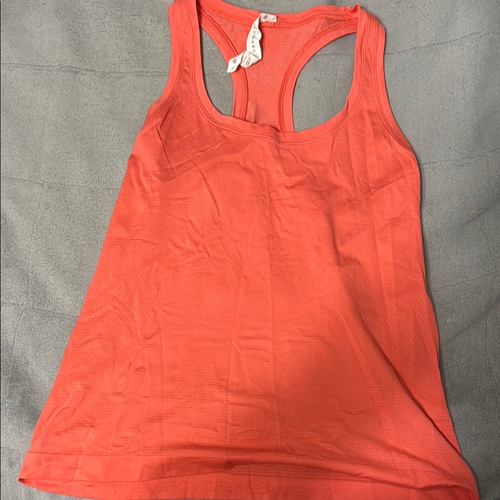 Lululemon Swiftly race length Women's Coral Tank Top
